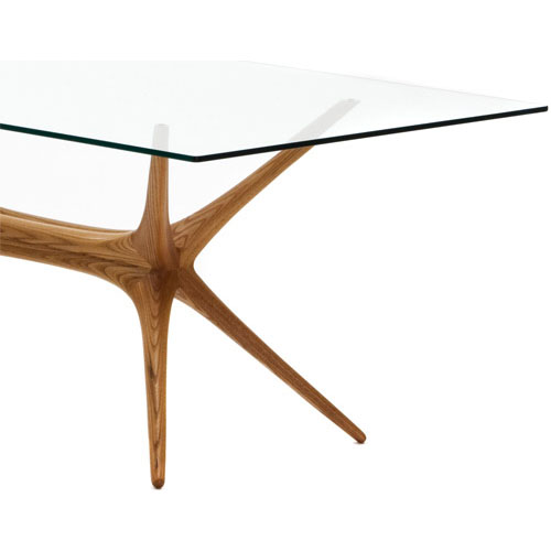 Artek X-Frame Glass Top Table