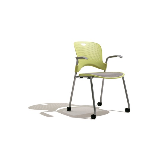 Herman Miller Caper Stacking Chair With Flexnet Seat and Arms