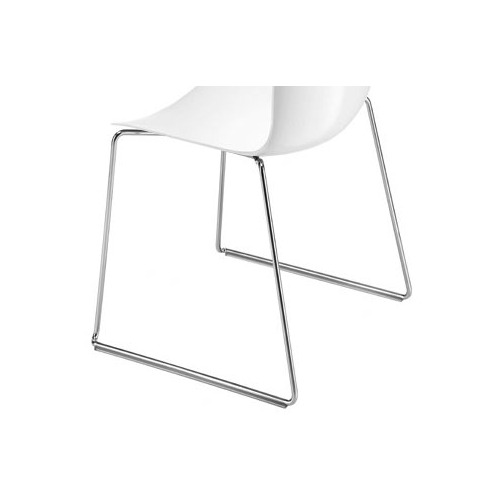 Arper Catifa 46 Sled Base Chair with Single-Tone Seat