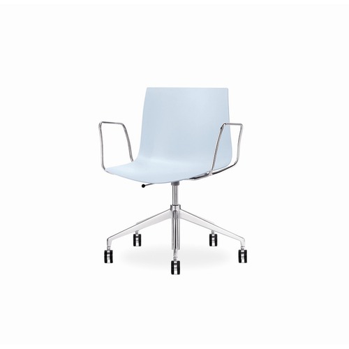 Arper Catifa 46 Task Arm Chair with Single-Tone Seat