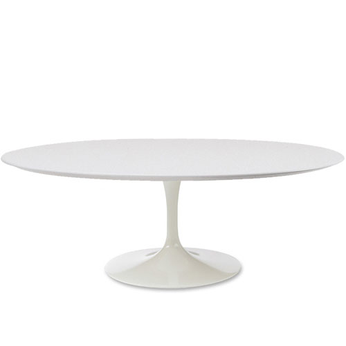 Saarinen Coffee Table with White Laminate