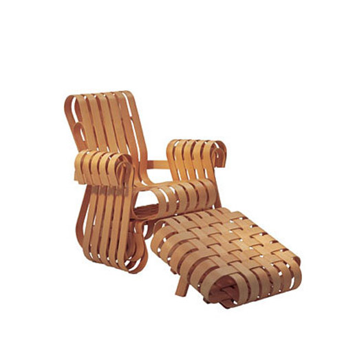 Frank Gehry Power Play Chair and Ottoman