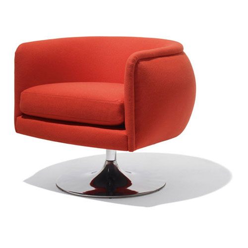 Knoll D'Urso Swivel Lounge Chair