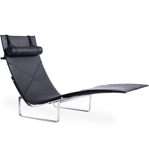PK24 Leather Chaise Lounge