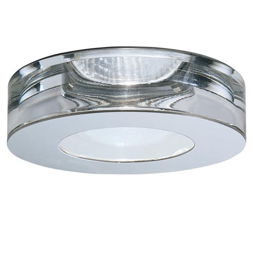 Fabbian Lei Steel and Crystal - Line Voltage Recessed Lighting